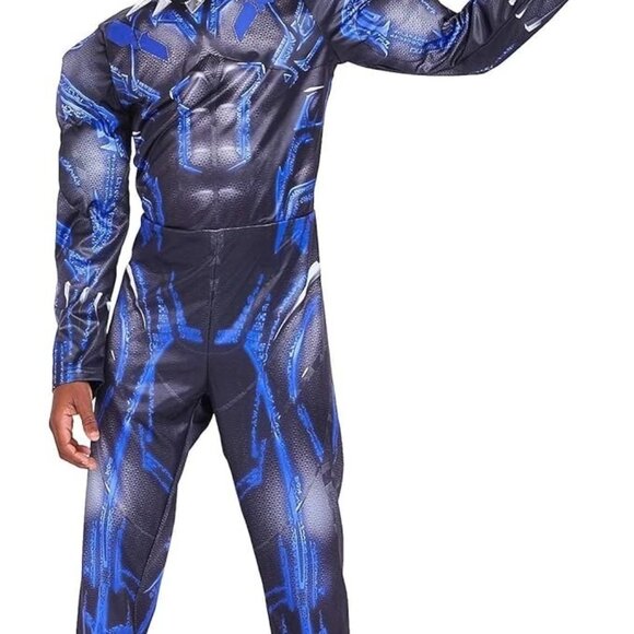 DISNEY STORE 7/8 BLACK PANTHER LIGHT UP COSTUME - (MARVEL) NEW IN PACKAGE - Picture 4 of 7